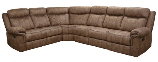 Knoxville Brown 3Pc Reclining Sectional